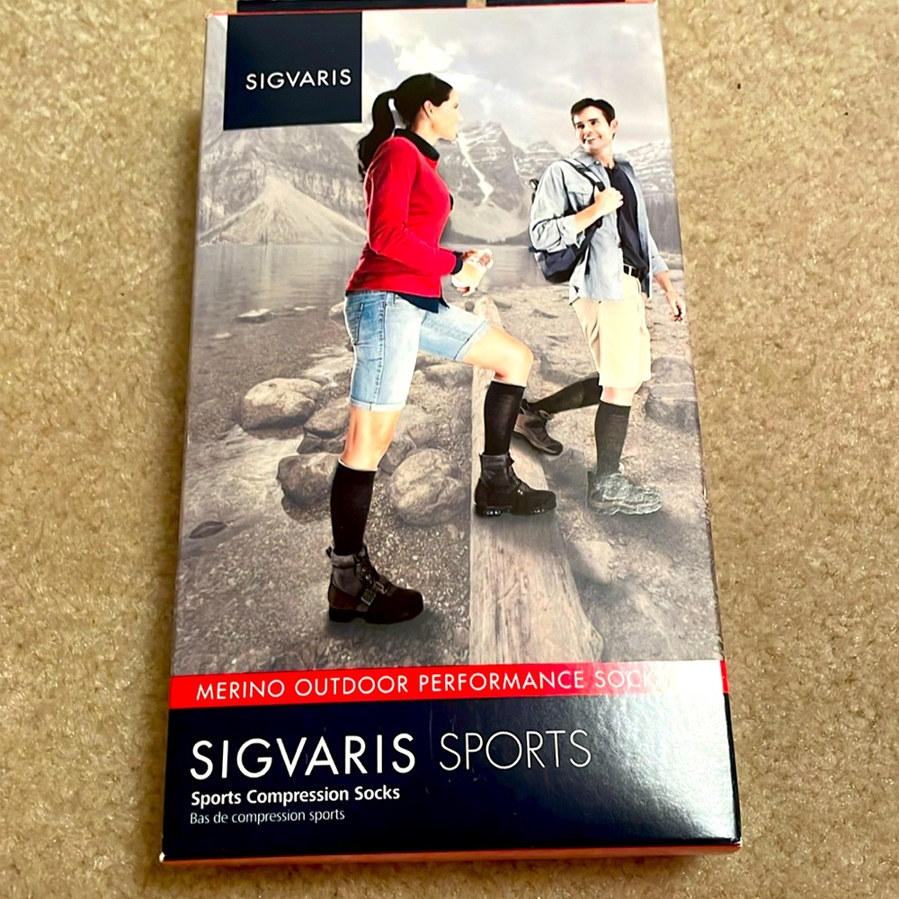Sigvaris sports merino compression socks  nwt